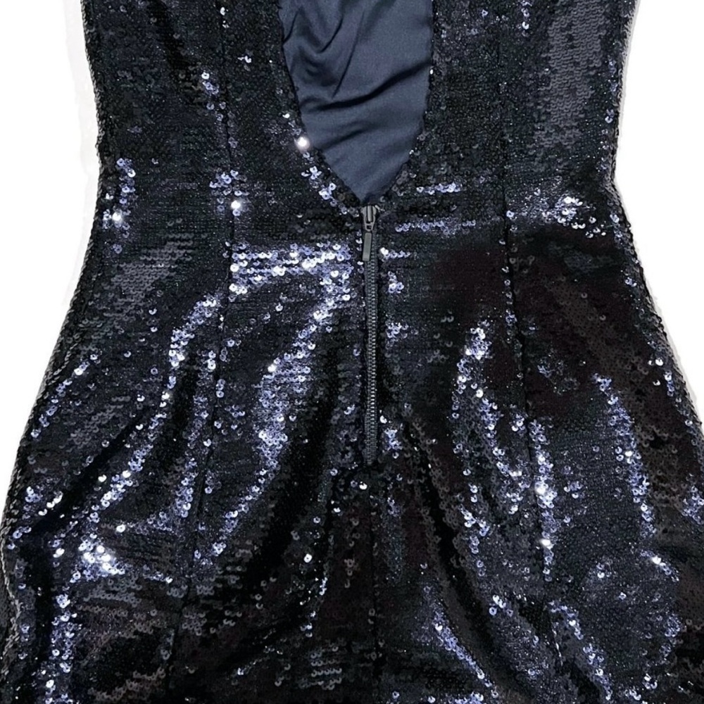 Revolve Navy Sequin Dress